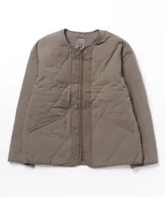 TIGORA アルミ蓄熱パデッドノーカラーキルティングジャケット