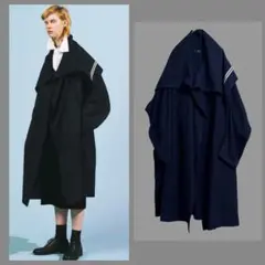最終‼︎Y's ワイズ ヨウジヤマモト　ナイロンコート　黒　ロングコート　モード STAFF STYLING｜THE SHOP YOHJI YAMAMOTO