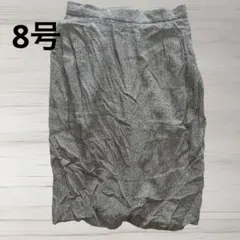 ベージュ タイトスカート ひざ丈 8号