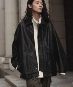 ARTIFICIAL GRAIN MILITARY BLOUSON