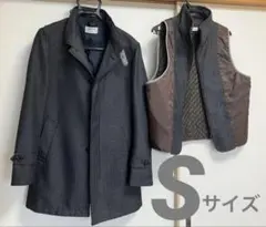メンズコートとインナーベスト　2点セット