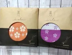 ☆新品　今治タオル　ハンカチ　今治いろは　花柄 25cm×25cm　2枚セット☆