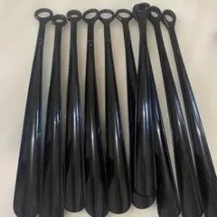 黒いプラスチック靴べら 10個セット