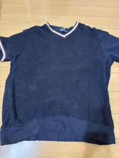 Polo by Ralph Lauren ネイビー Vネック Tシャツ L