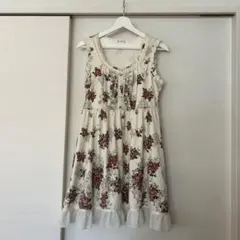 axes femme 花柄 ノースリーブ ワンピース