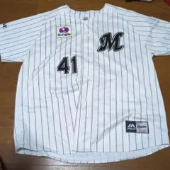 Majestic 千葉ロッテマリーンズ 11番 佐々木千隼 レプリカユニフォーム