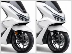 クリアリフレクター PCX125 PCX160 JK05 KF47 反射板 2個のサムネイル