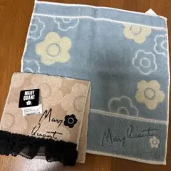 マリークワント タオルハンカチポーチ　タオルハンカチ