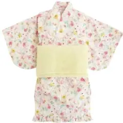 花柄セパレート浴衣　サイズ110cm