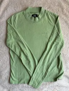 Stussy グリーン 長袖Tシャツ mサイズ