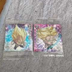 ドラゴンボール 超戦士シールウエハース ベジータ トランクス 2枚セット