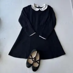 卒園式⭐︎ビームス入学式セレモニーワンピース130&ZARAシューズ20㌢女の子