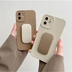 くすみカラー スタンド iPhone16plus 【新入荷】 スマホケース 韓国