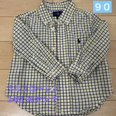 【美品】ラルフローレン　長袖シャツ　24M 90センチ　RalphLauren