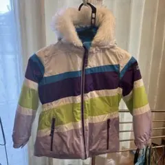 子供用スキーウェア カラフルストライプ
