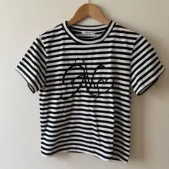 NICE CLAUP 半袖ストライプTシャツ