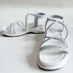 【極美品】アルテミスby ダイアナ　コードストラップ厚底スポーツサンダル　L