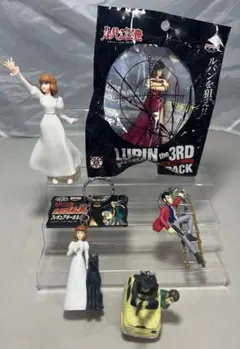 まとめ　ルパン三世　フィギュア　キーホルダー ５点　レトロ