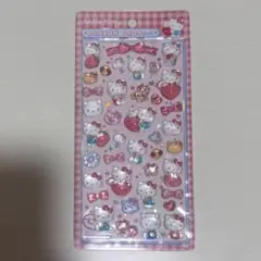 新品❣️《正規品》サンリオ ボンボンドロップシール ハローキティ 赤 立体 3D