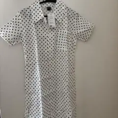 adoria 半袖水玉シャツ M-L