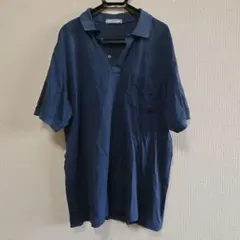 Yves Saint Laurent ヴィンテージ ポロ 紺 福助 サンローラン