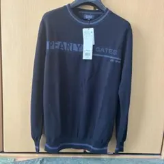 パーリーゲイツ　春物ゴルフセーター　ニット　ブラック　黒