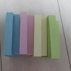 75✕12.5㍉　カラフル付箋セット　黄色　緑　水色　ピンク　35個