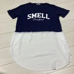 ⚫︎ BROWNY 半袖　切り替え　Tシャツ　シースルー　シフォン　フリーサイズのサムネイル