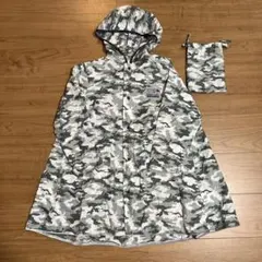 レインコート　迷彩　キッズ　収納袋つき　130