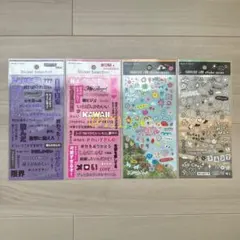 【新品】セリア Seria シール 推し活 文字 4枚セット
