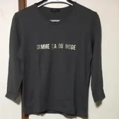 コムサデモードVネック七分袖Tシャツ