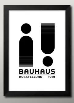16011■A3アートポスター『バウハウス　BAUHAUS』絵画 イラスト