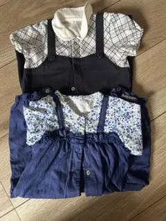 ツーウェイ・ドレスオール ネイビー セット