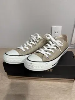 CONVERSE ALL STAR ベージュ ローカット スニーカー