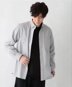 GLOBAL WORK イージーケアオックス　ボタンシャツ　Mのサムネイル