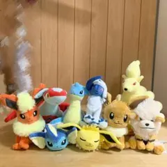ポケットモンスター ぬいぐるみ 5個セット エースバーン ラプラス 