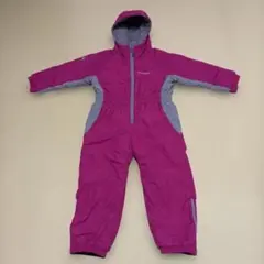 子ども用防水ピンクジャンプスーツ　モンベルmontbell120
