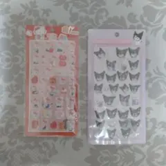 ハローキティ・クロミのぷくぷくシール