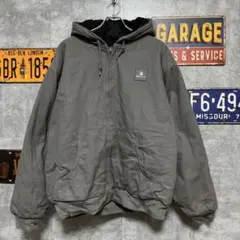 BECK’S ダック地 アクティブパーカー ワークジャケット グレー XL 中綿
