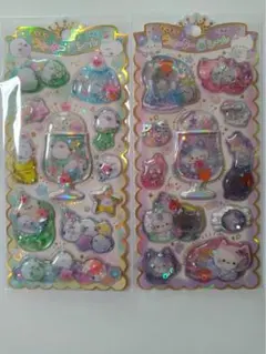 キラキラウォーターインシール　クラックス　正規品　シマエナガ　ねこ　新品未使用品