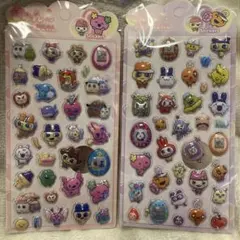 新品未開封 たまごっち 立体シール ぷっくりシール 2枚セット