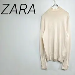 ZARA KNIT ザラ タートルネックセーター ベージュMサイズ ☆3231のサムネイル