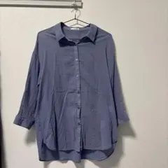 HONEYS 七分袖 シャツ ブルー M