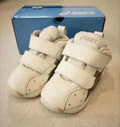 asics ベビーシューズ ホワイト 星柄　13.5