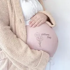 マタニティフォト シール ベリーペイント 妊婦 マタニティー 写真