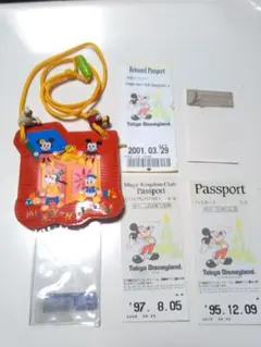 【レトロ】東京ディズニーランド  パスポートホルダー&使用済みチケット