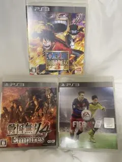 PS3 ソフト3本セットONE PIECE 海賊無双3・戦国無双4 他