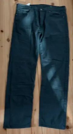 ダークグリーン・インディゴブルー デニムパンツ　36×32