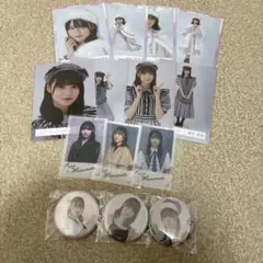増本綺良 櫻坂46 まとめ売り 生写真 缶バッジ 缶バッチ クリアステッカー