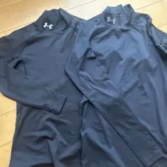 Under Armour 黒 長袖アンダーシャツ 2枚セット
